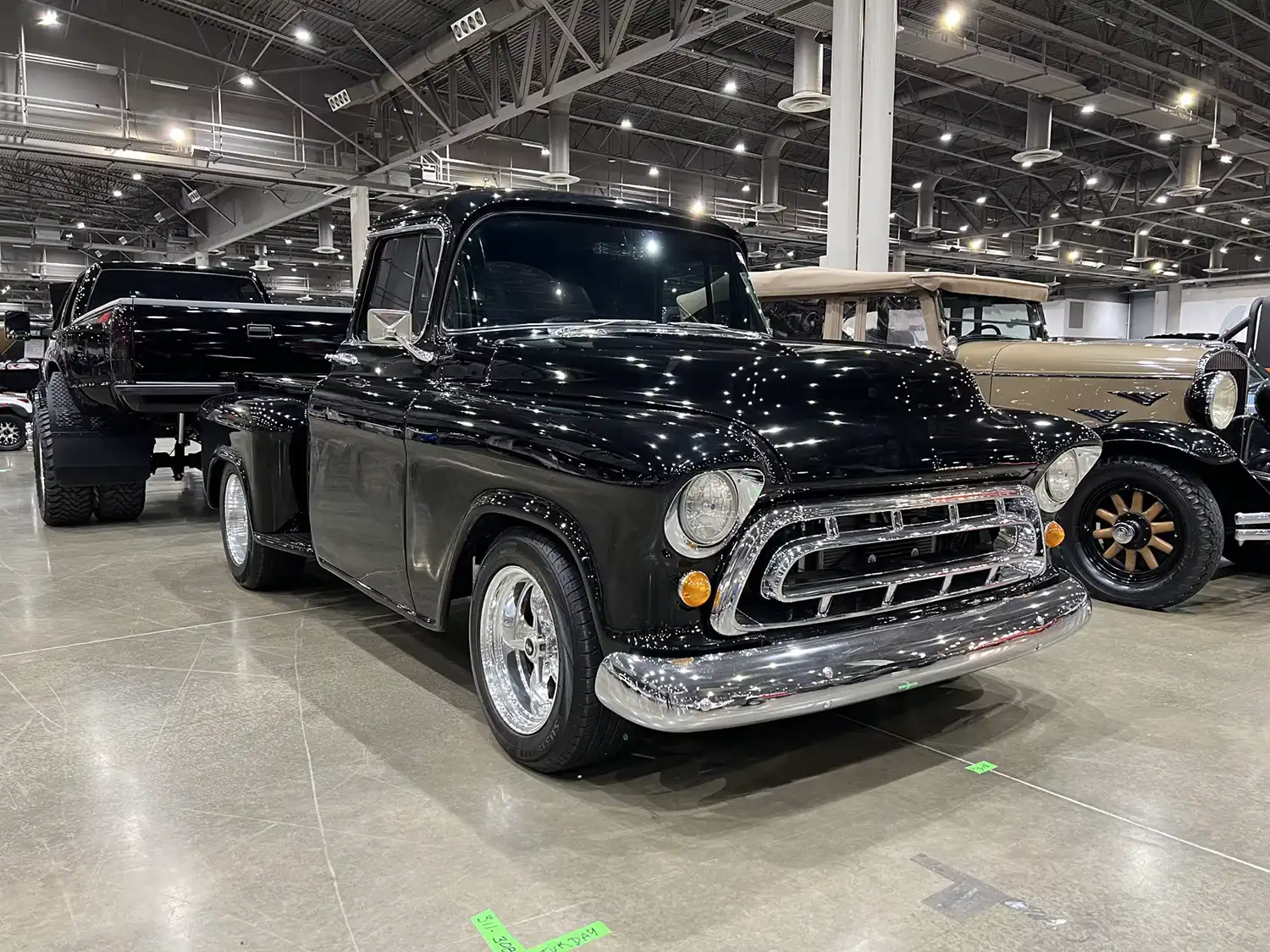 1957 Chevrolet Apache Pickup: Custom Classic Power in a Striking Black Finish