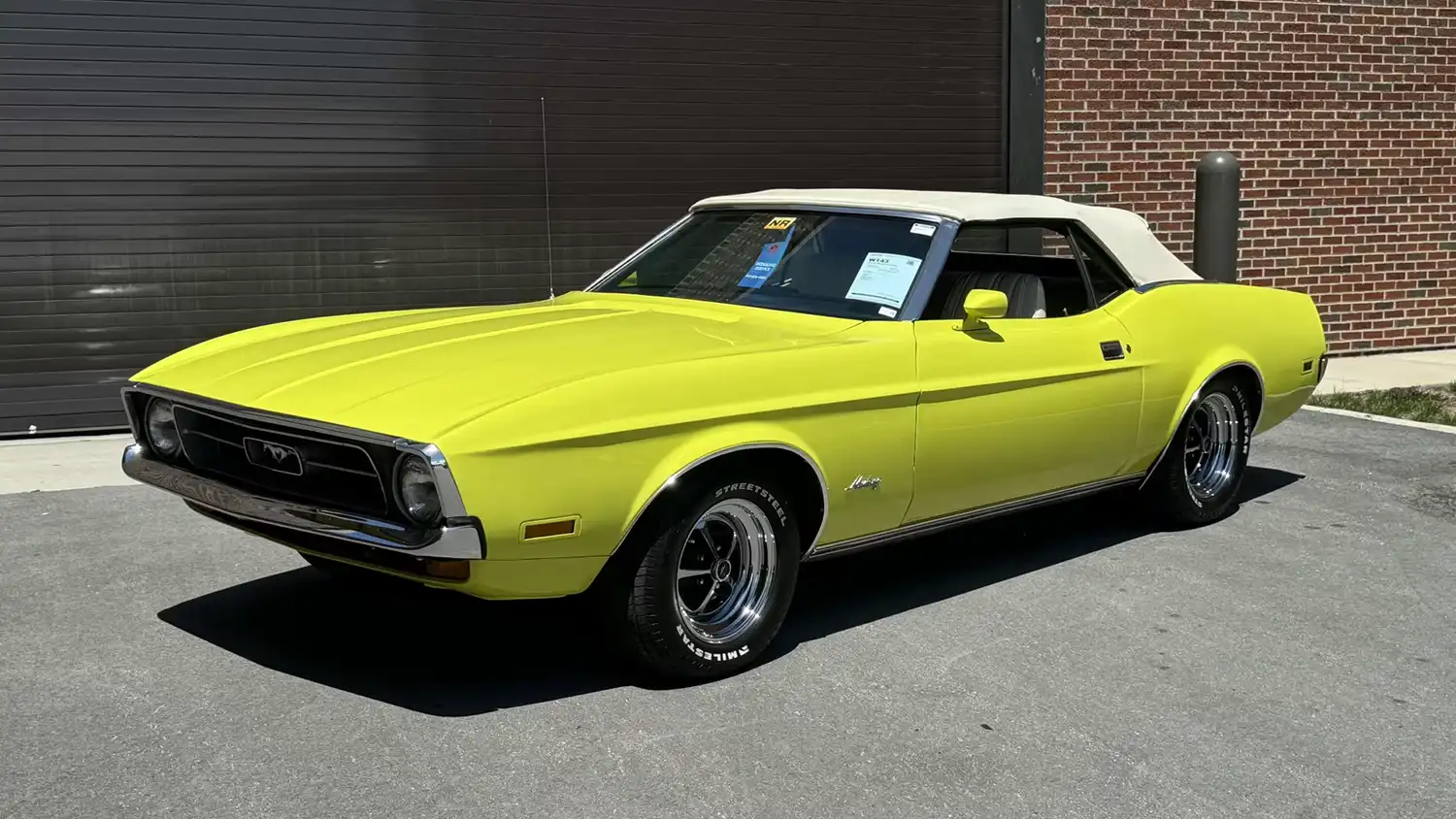 1972 Ford Mustang Convertible: A Bright Lime Classic Ready for the Road