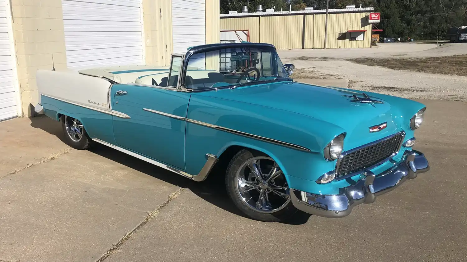 1955 Chevrolet Bel Air Convertible: Turquoise and White Dream