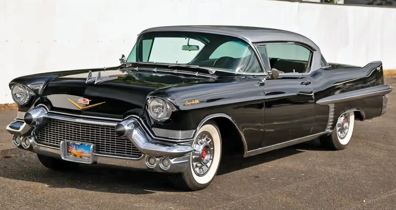 Vivid Elegance: The Classic 1957 Cadillac Coupe Deville Hardtop