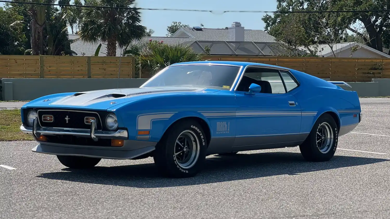 1971 Ford Mustang Mach 1 Fastback: Rare Super Cobra Jet in Grabber Blue