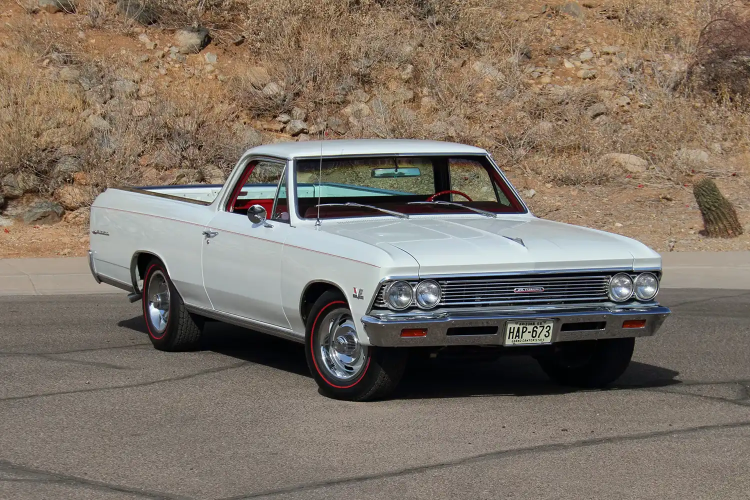 1966 Chevrolet El Camino: Ermine White Elegance with 396 Power