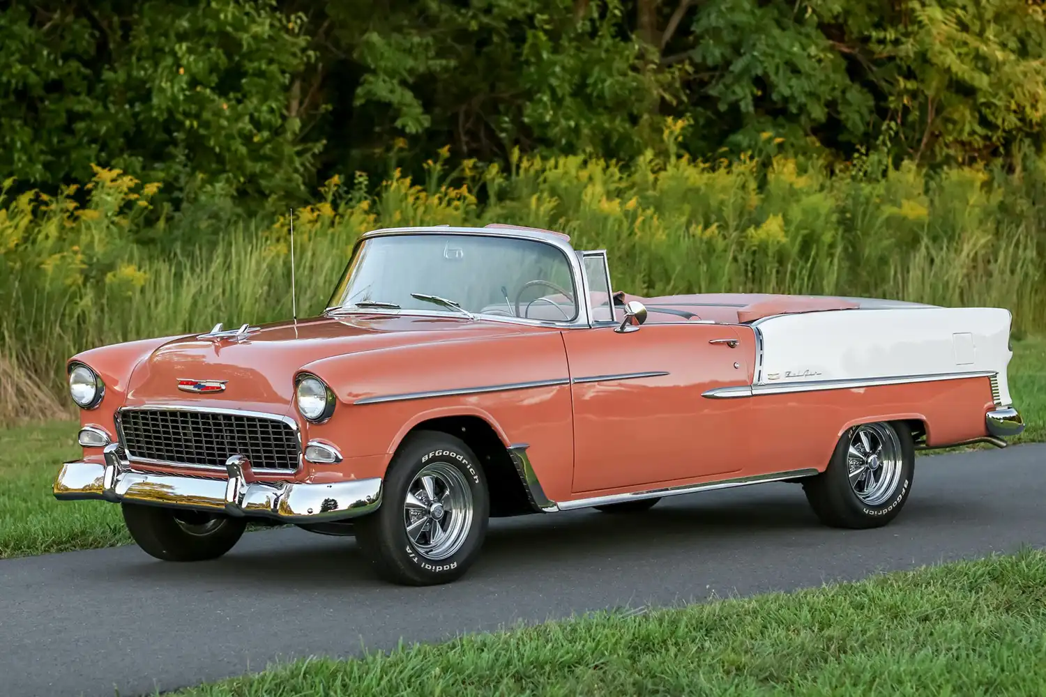 1955 Chevrolet Bel Air Convertible: A Coral and Ivory Dream Restored
