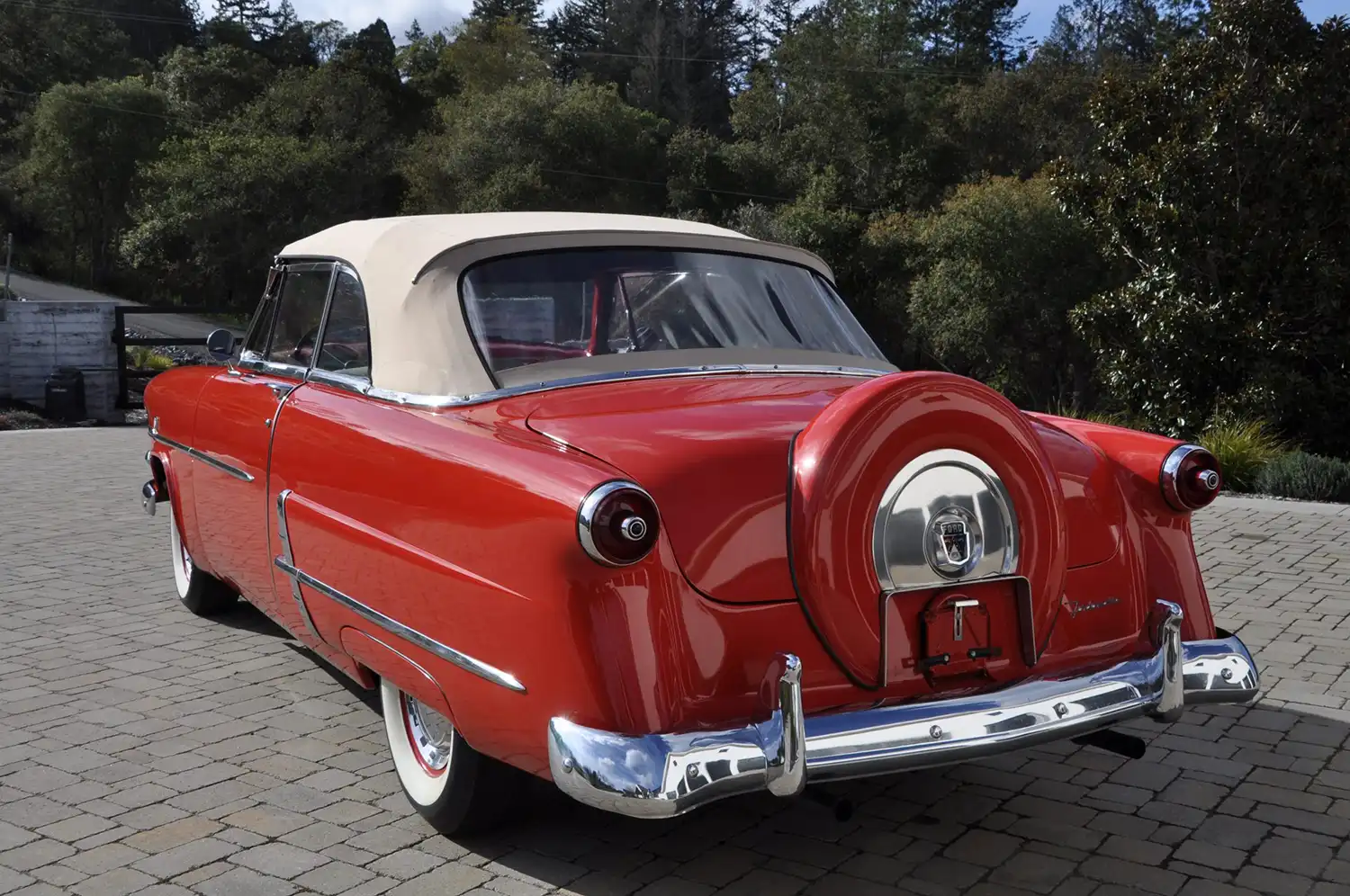 Crimson Cruiser: 1953 Ford Crestline Sunliner Convertible