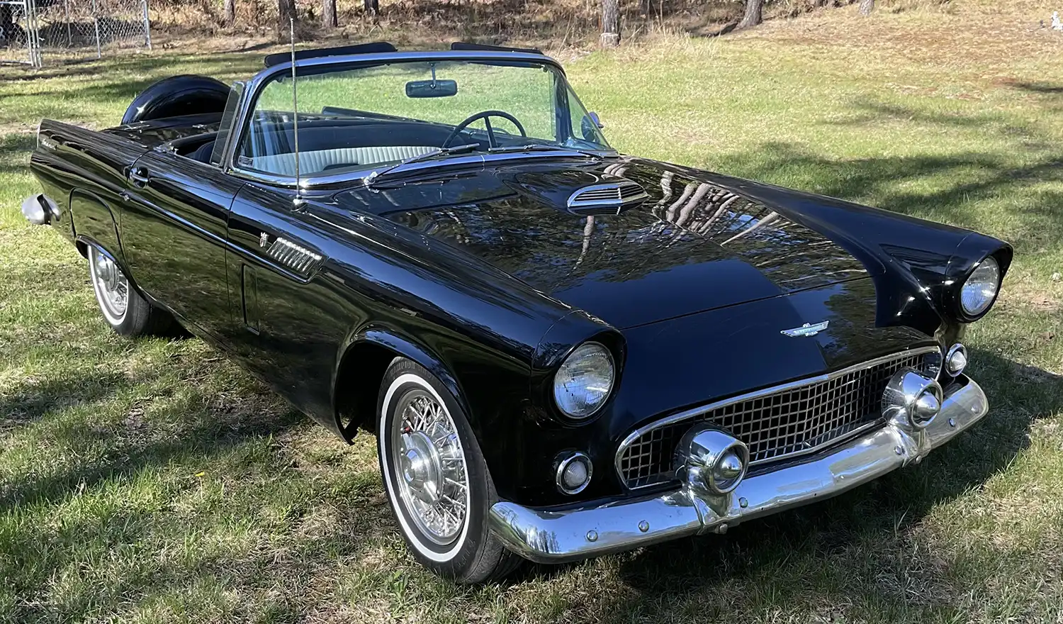 Timeless Black 1956 Ford Thunderbird Icon