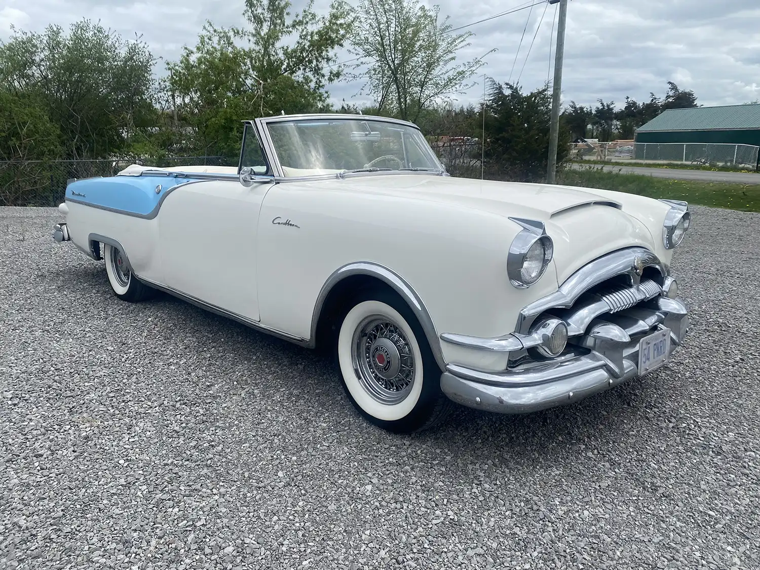 Blue and White Elegance: 1954 Packard Caribbean Convertible