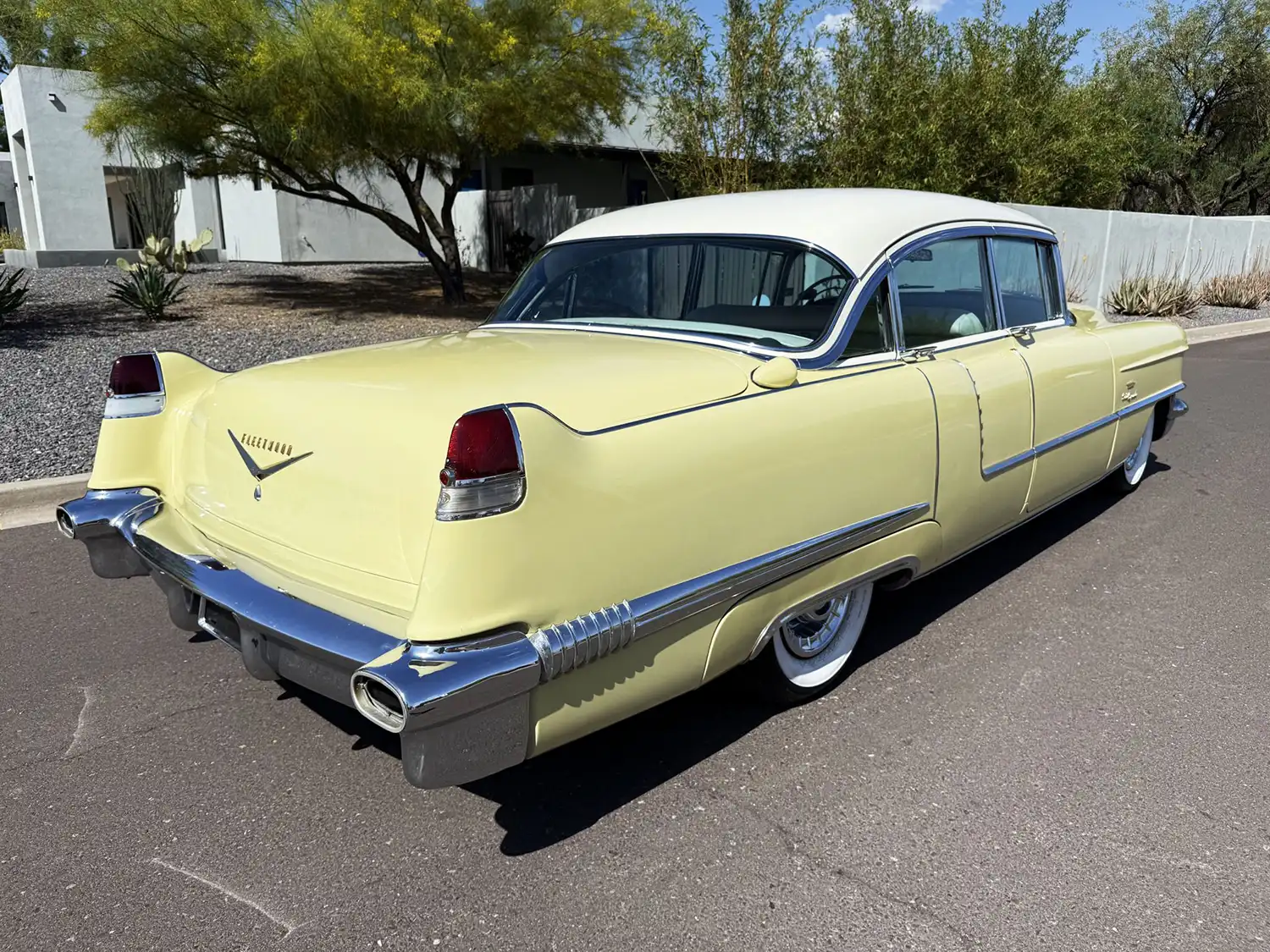 Yellow & White Elegance: 1956 Cadillac Fleetwood Sixty Special V8