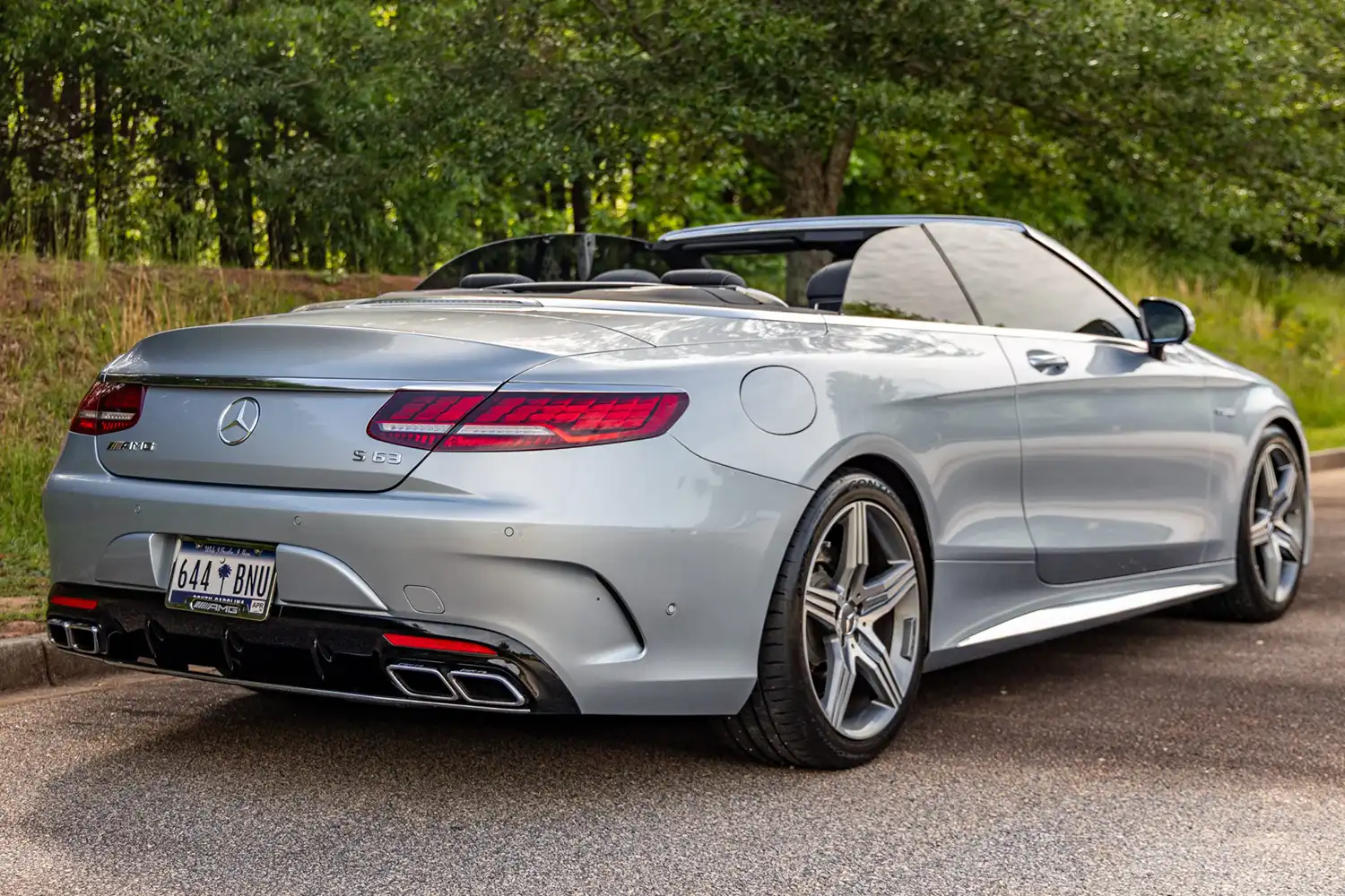 Twin-Turbocharged Elegance: Low-Mileage 2018 Mercedes-AMG S63 Cabrio