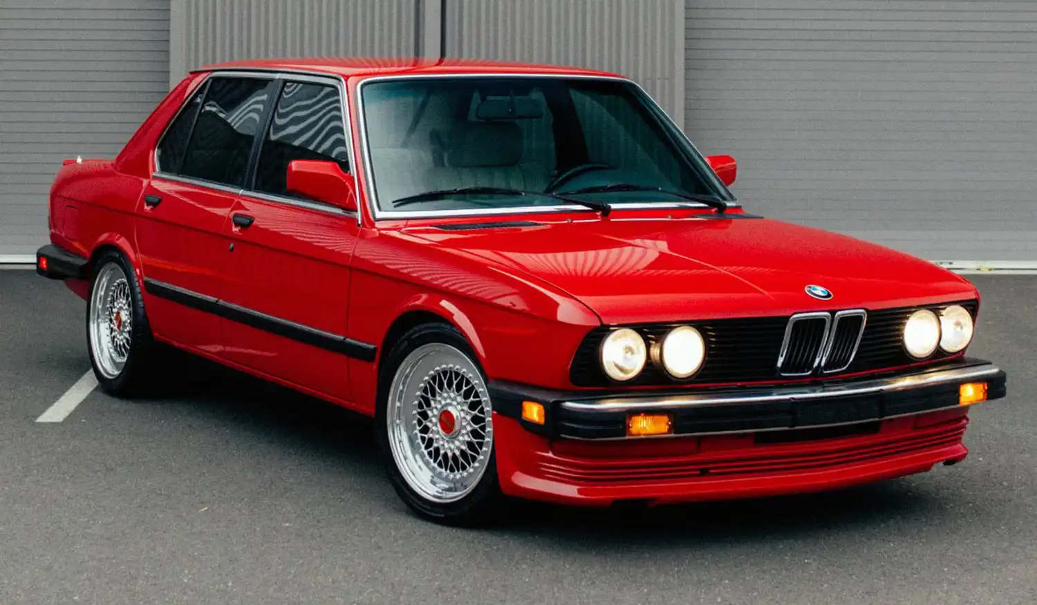 1985 BMW 535i: Cinnabar Red Sport Sedan with Dinan Upgrades