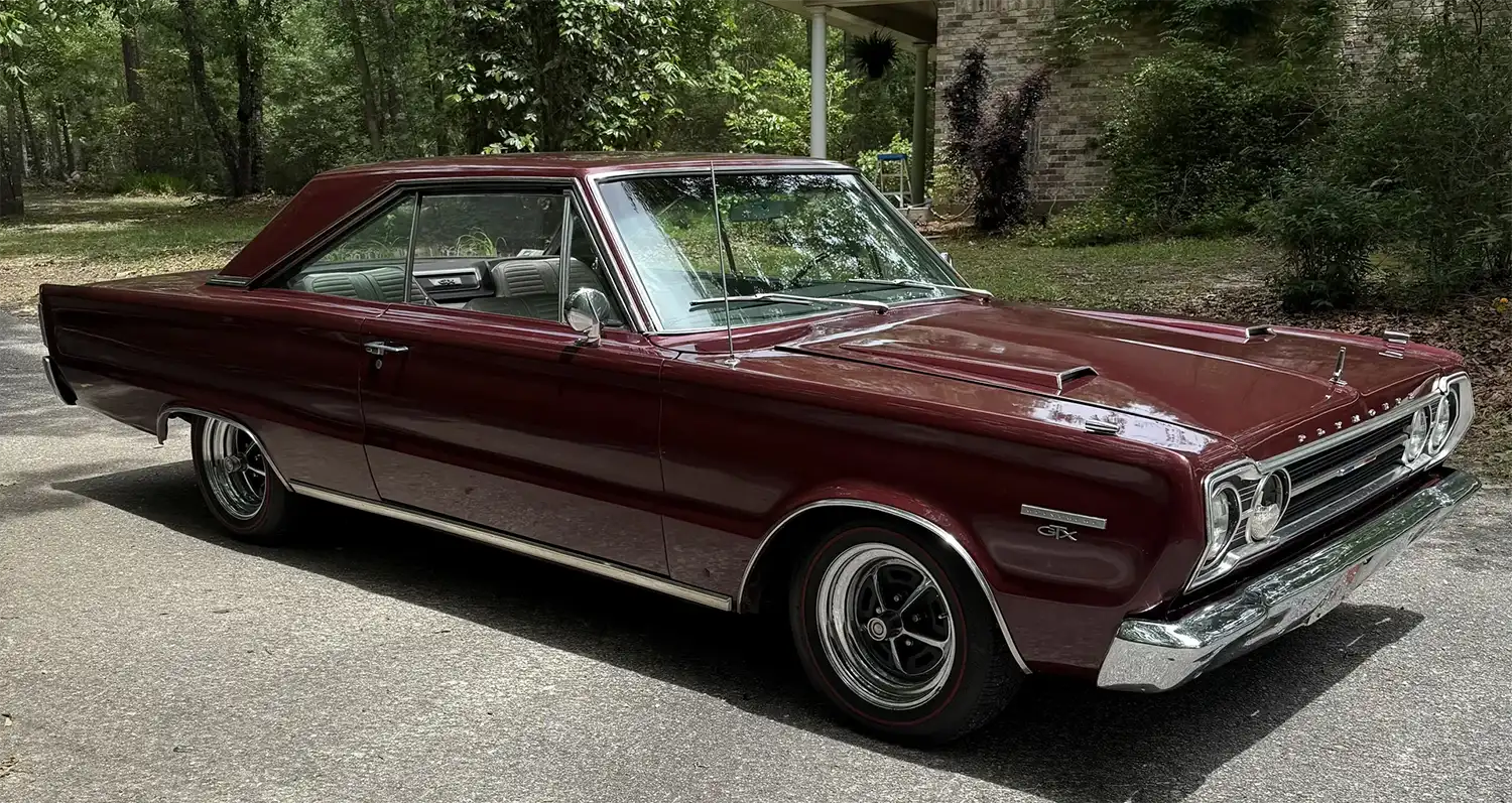 Maroon Muscle: 1967 Plymouth Belvedere 2 GTX with 440 Power