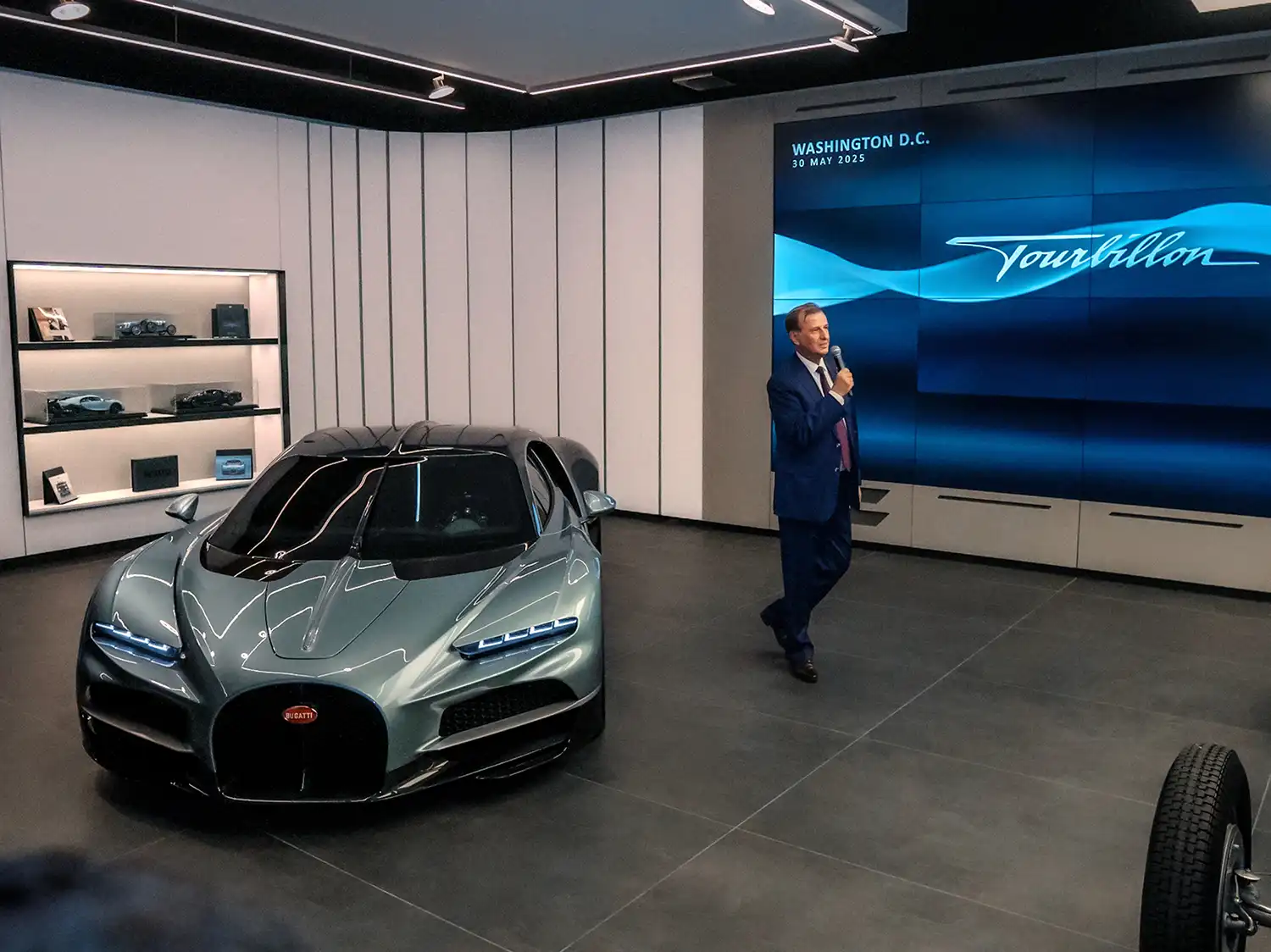 Bugatti Washington showroom Tourbillon debut