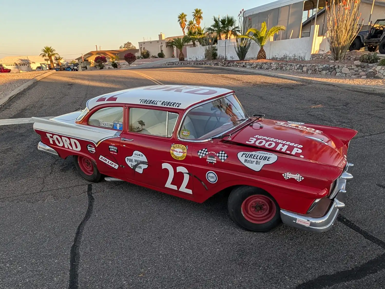Supercharged 1957 Ford Fairlane Custom NASCAR Tribute