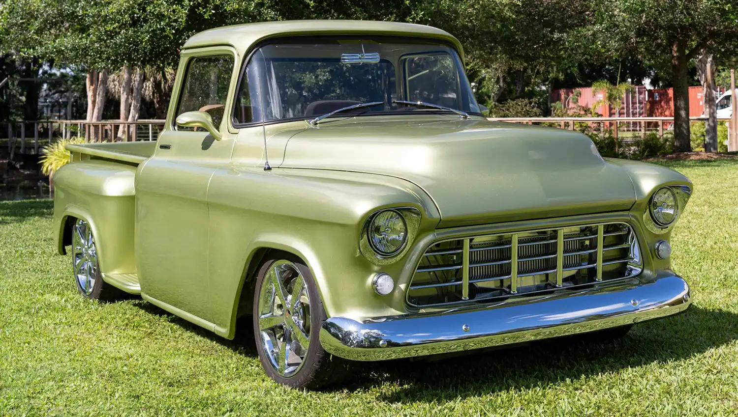 This 1955 Chevy 3100 Pickup Is a Corvette in Disguise