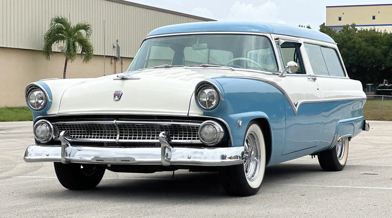 Retro Vibes Ride Strong in the 1955 Ford Customline Wagon