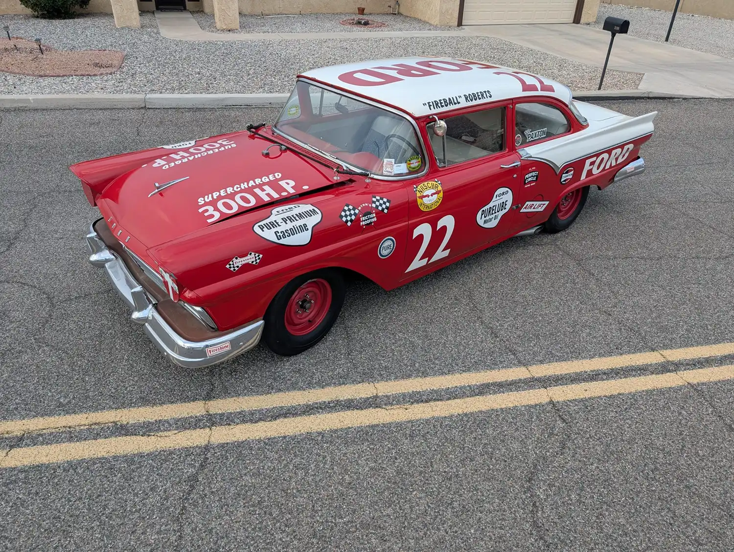 Supercharged 1957 Ford Fairlane Custom NASCAR Tribute