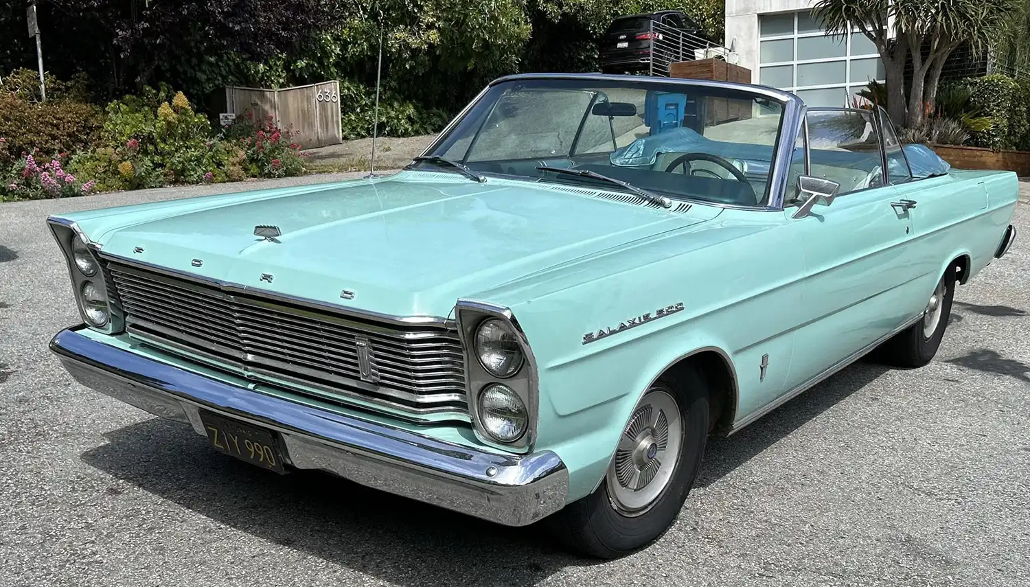 Turquoise Treasure: 1965 Ford Galaxie 500 Convertible With V8 Power