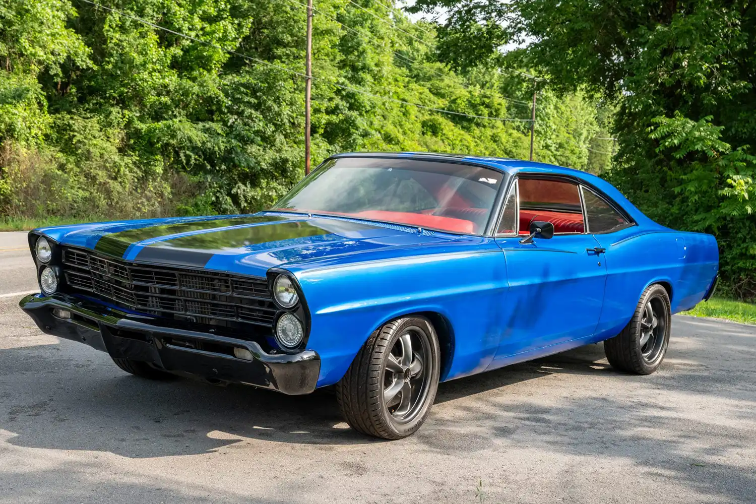 Bright Blue 1967 Ford Galaxie 500 Hardtop with Modern Upgrades