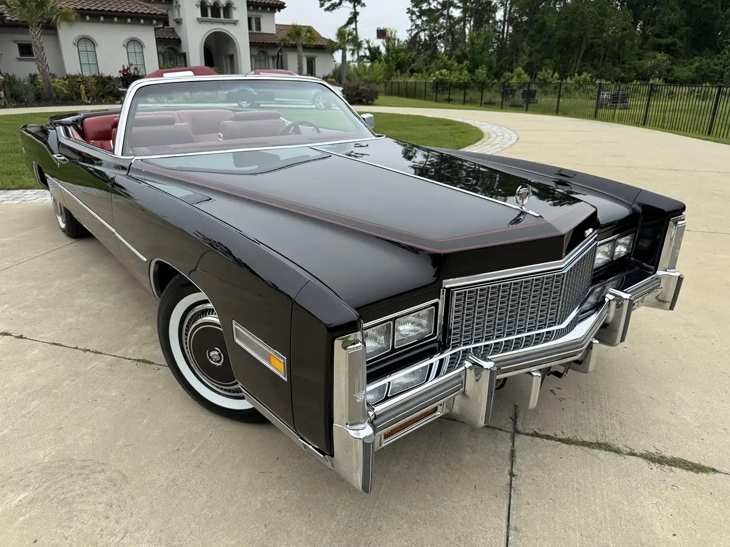Smooth Sailing in This Sable Black 1976 Cadillac Eldorado Convertible