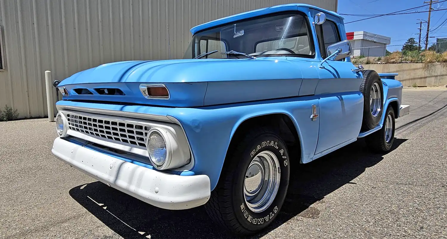 Cool Blue Attitude: 1963 Chevrolet C10 Stepside Pickup Vibes