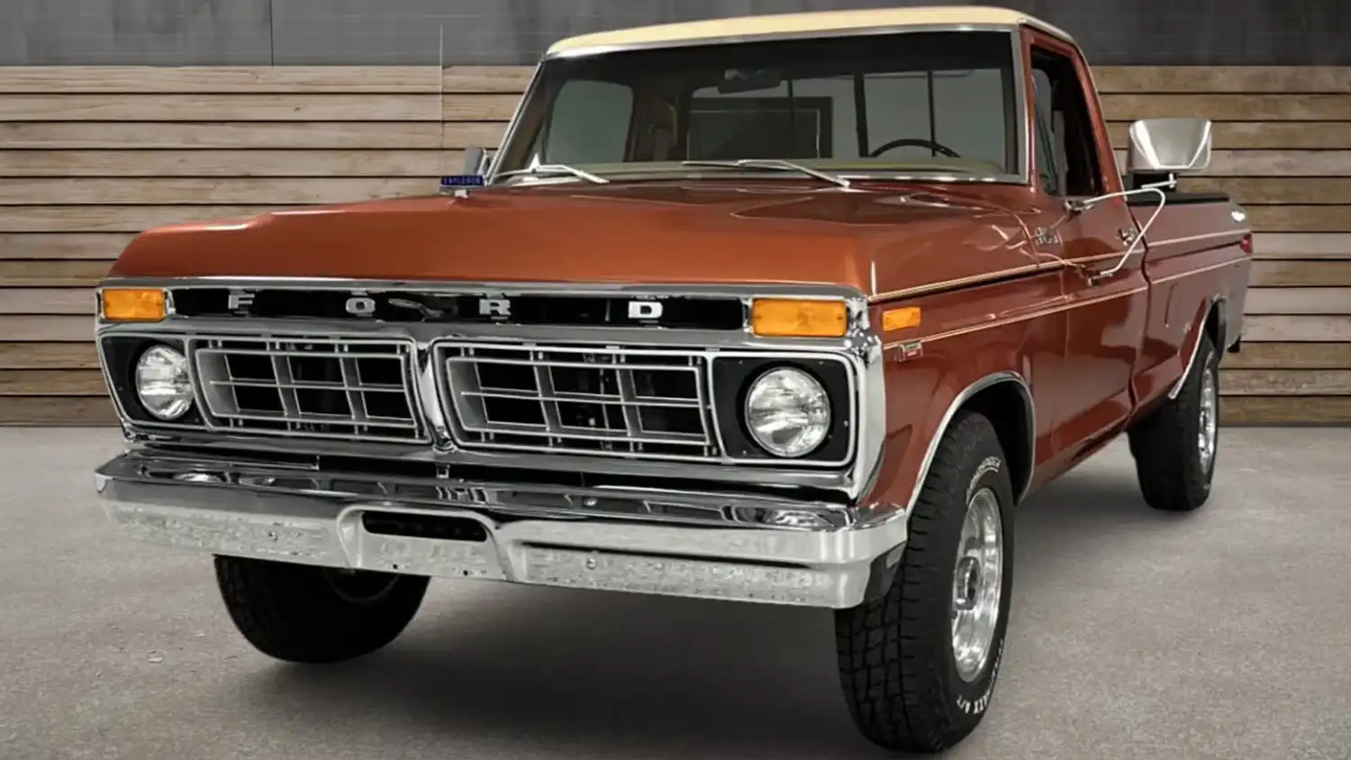 Copper and Muscle: 1977 Ford F250 Camper Special Pickup