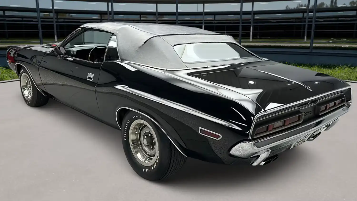 Black 1971 Dodge Challenger Convertible Restored to Perfection