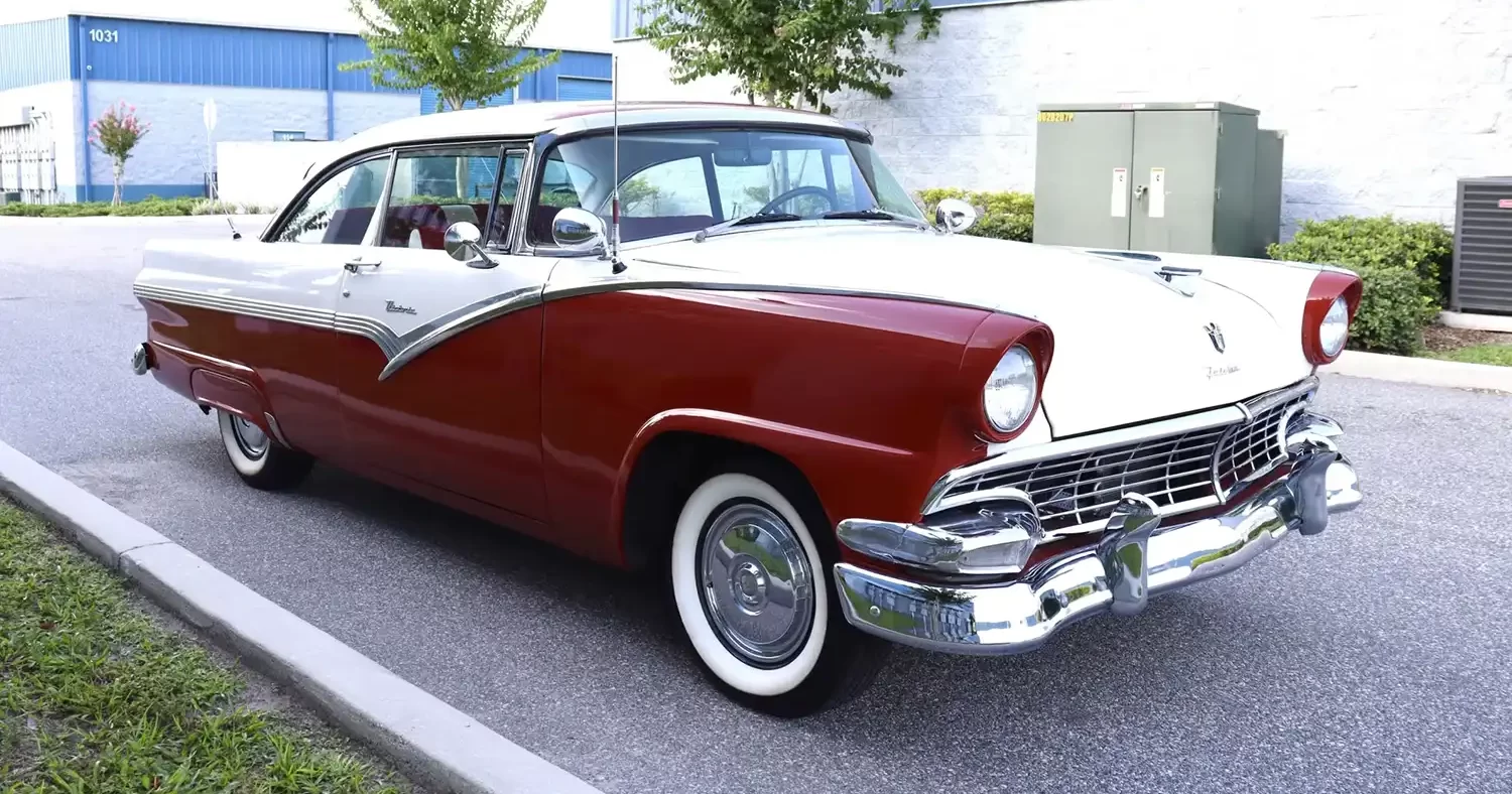 Red and White Nostalgia: 1956 Ford Fairlane Victoria