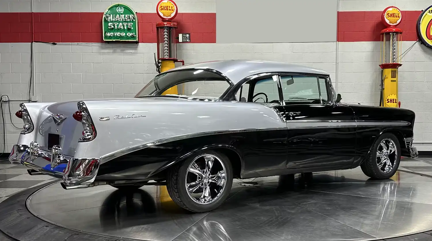 This 1956 Chevrolet Bel Air Wears Black Like a Rockstar