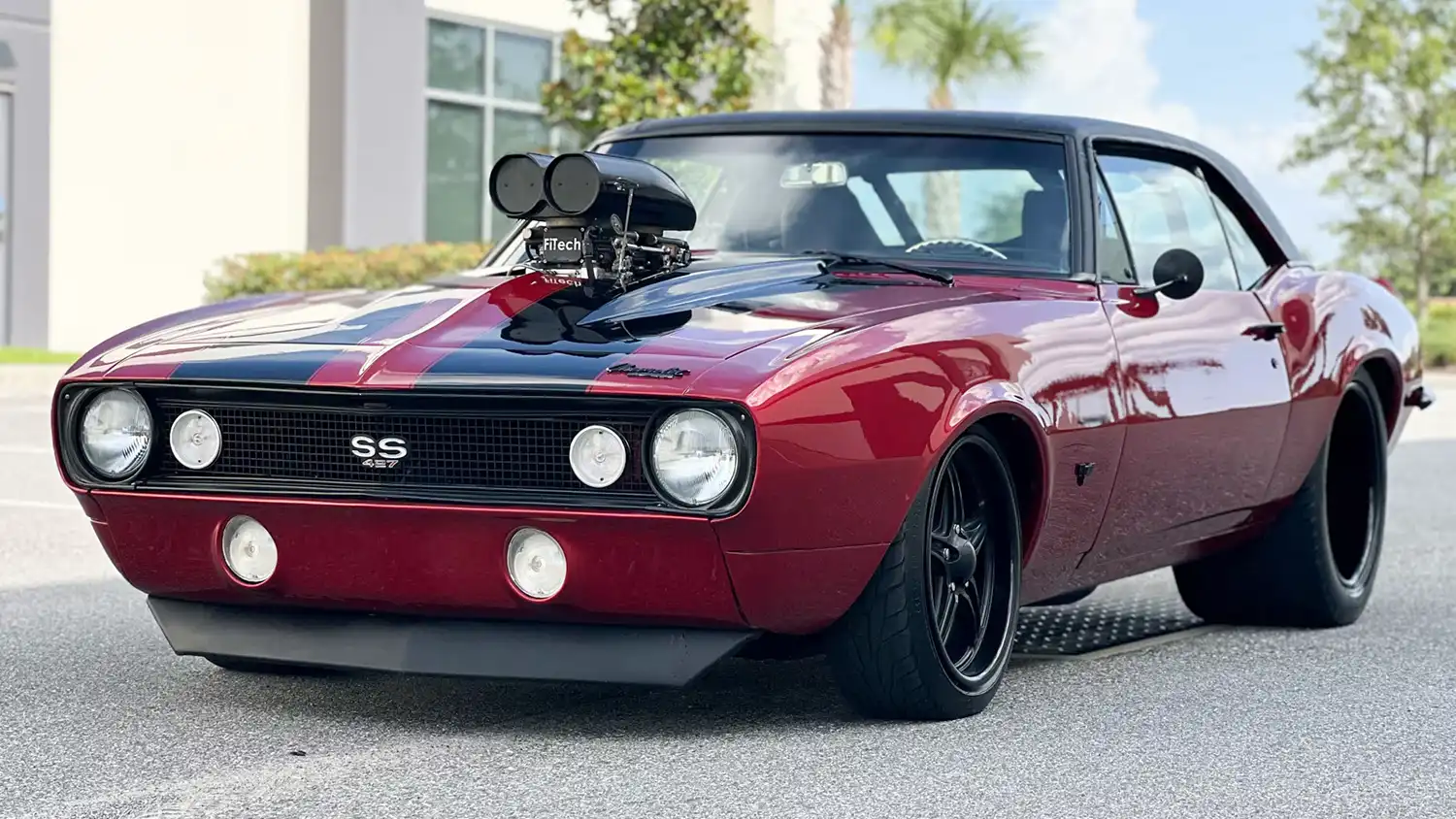 A Burgundy Beast: 1967 Chevrolet Camaro Supercharged Style