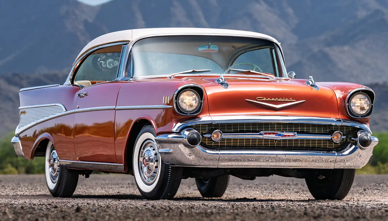 Copper and White Dream: A Beautiful 1957 Chevrolet Bel Air