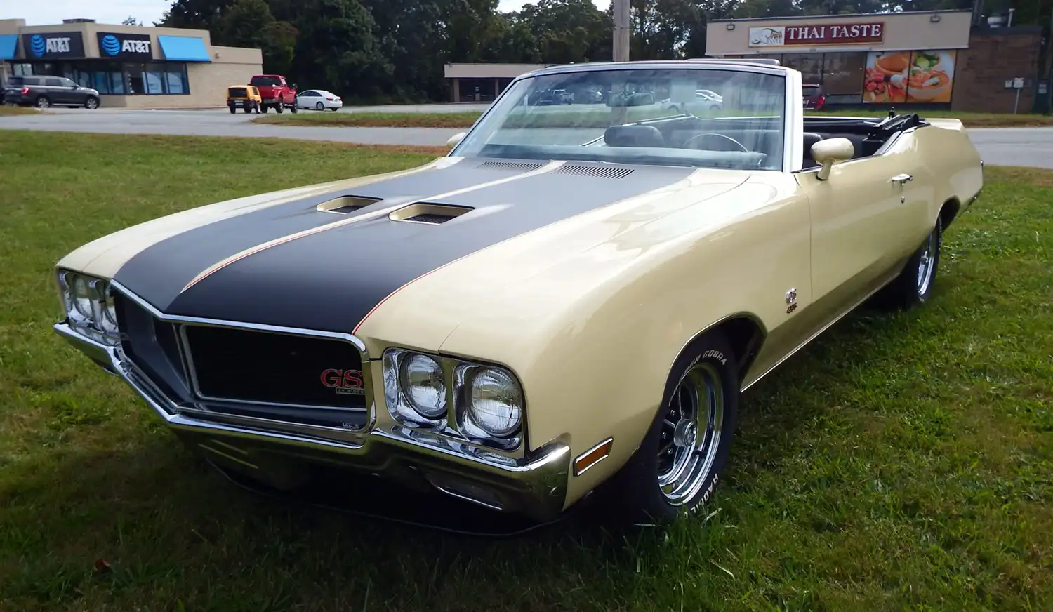 Cream-Colored 1970 Buick GS 455 Convertible with Bold Power