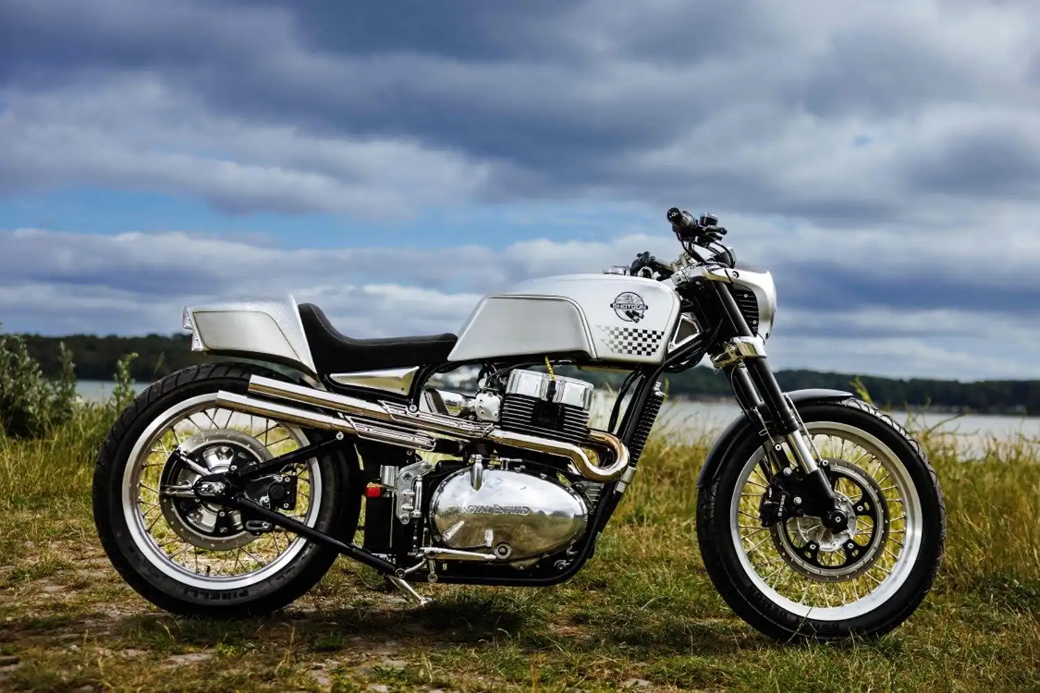 Royal Enfield’s Shotgun 650 Customs Storm Goodwood Hill
