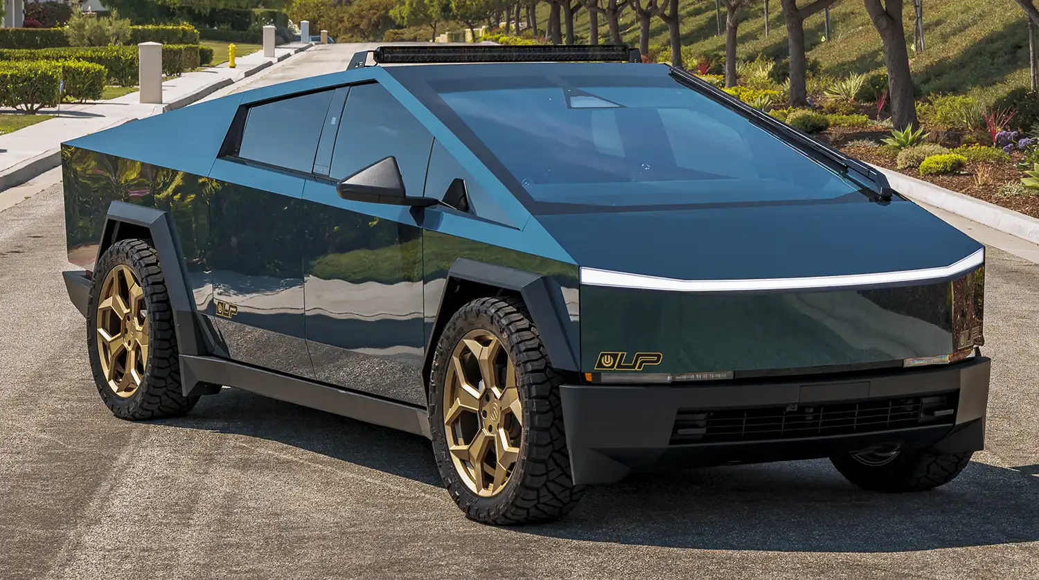 Tesla Cybertruck UP Forged CYBRSPOKE Wheel Goes Full Brutalist