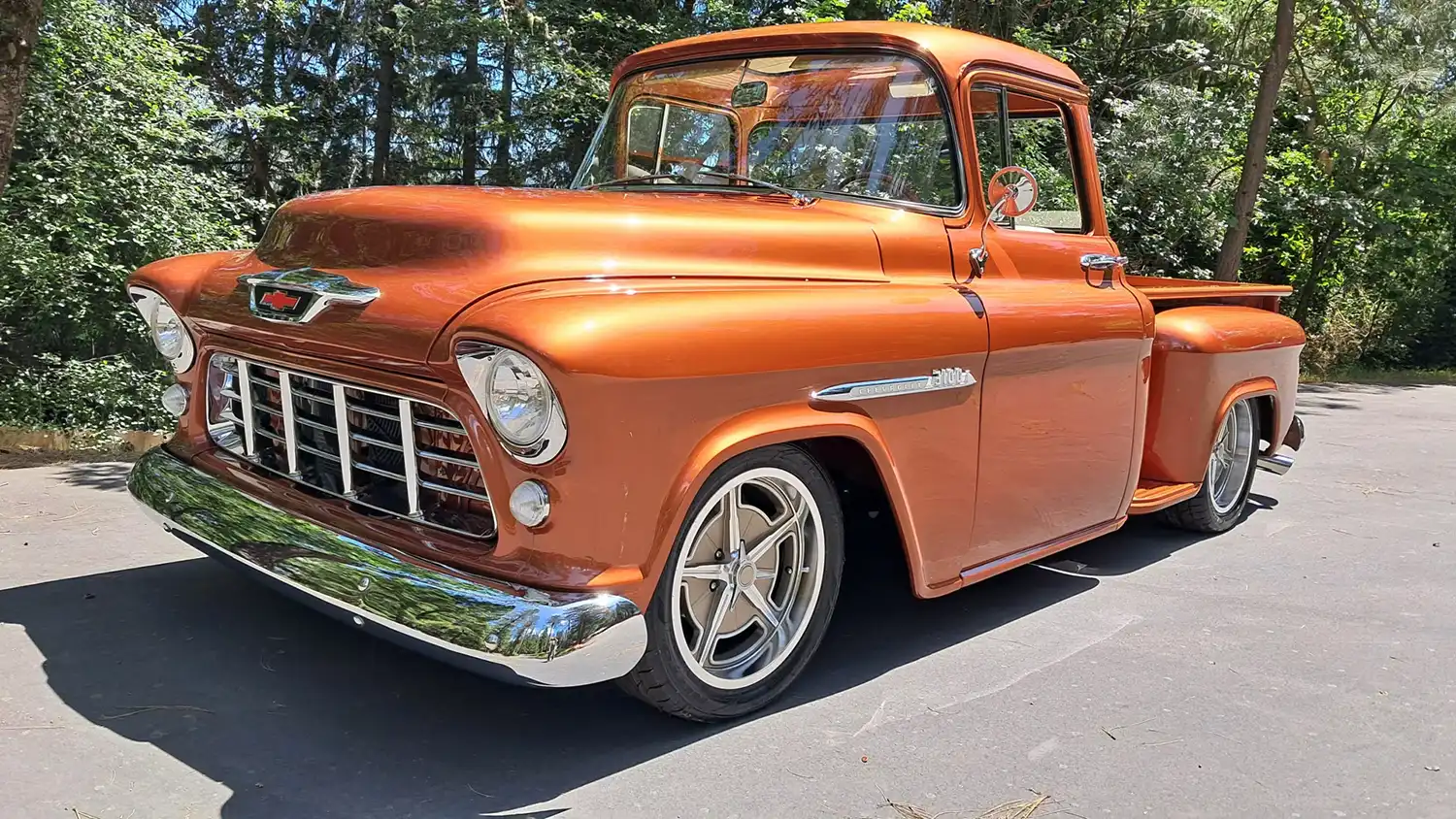 Unveiling the Copper Bronze Dream: A 1955 Chevrolet 3100 Pickup Masterpiece