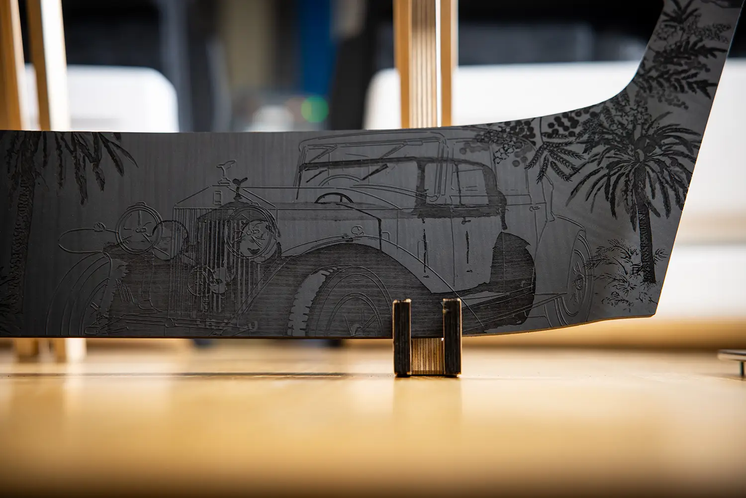 Rolls-Royce Phantom intricate woodwork
