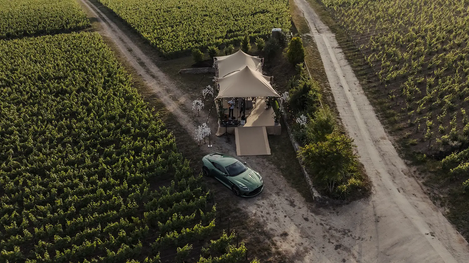 Aston Martin and Champagne Bollinger