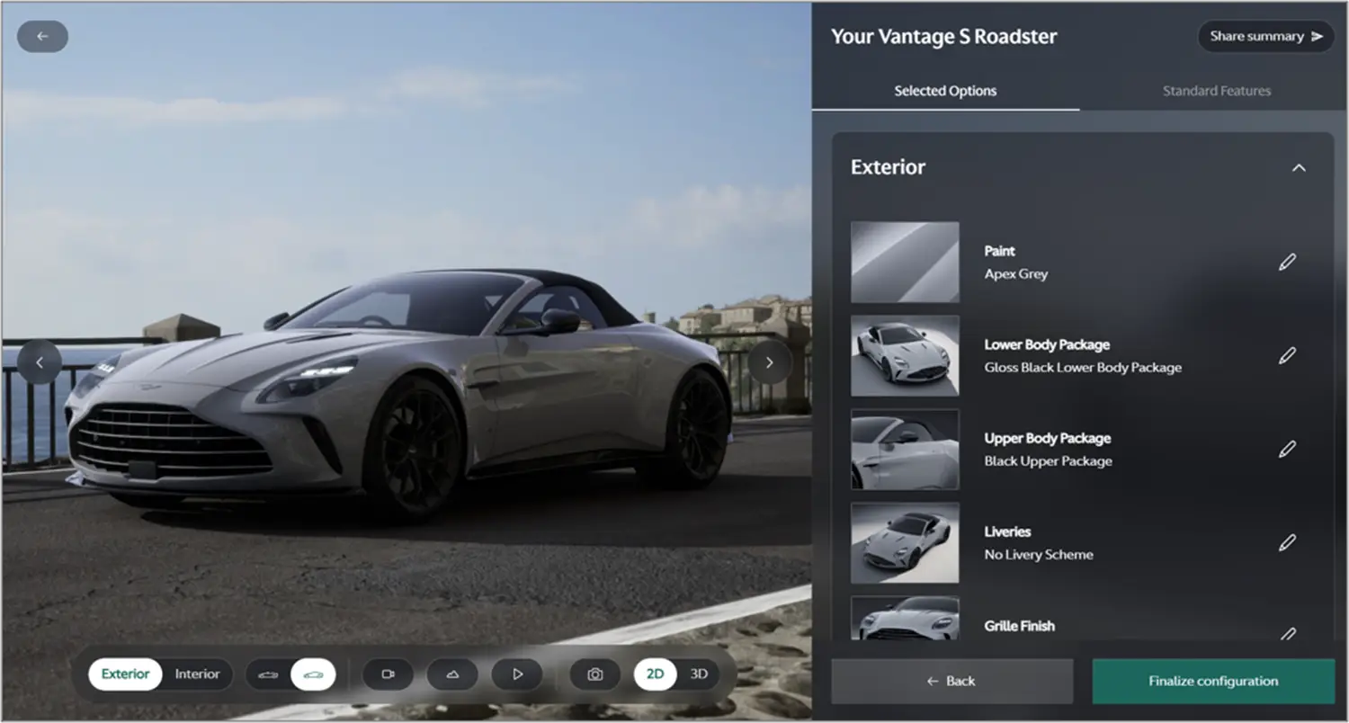 Aston Martin Configurator
