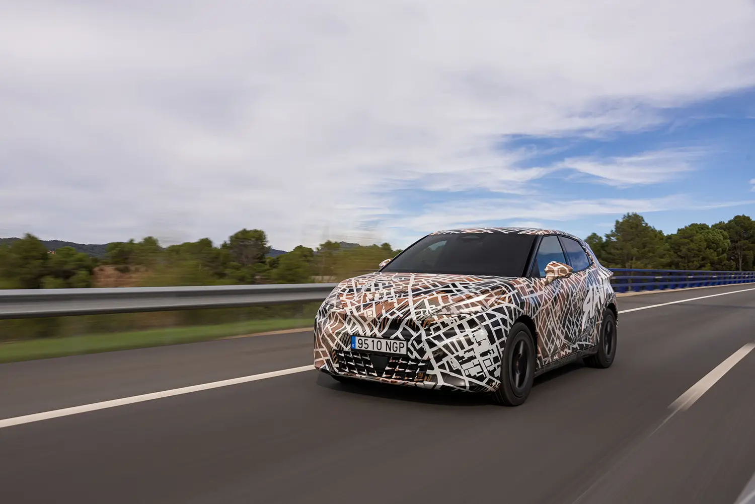 CUPRA Raval Camouflaged Prototype