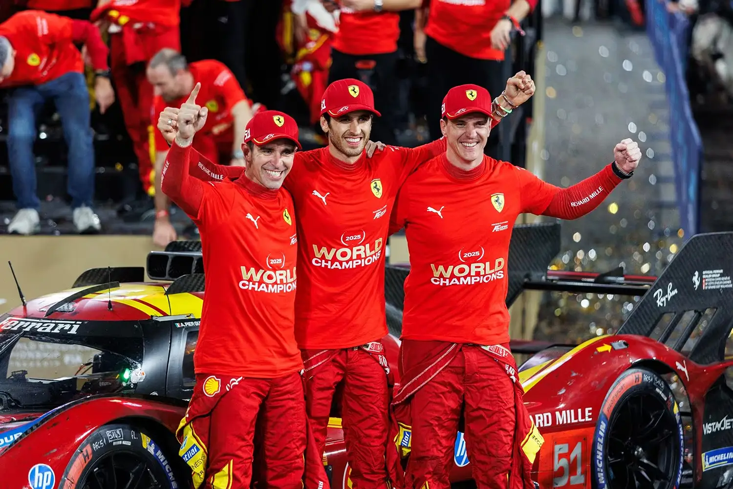 Ferrari crowned world champions FIA WEC 2025 Ferrari crowned world champions FIA WEC 2025