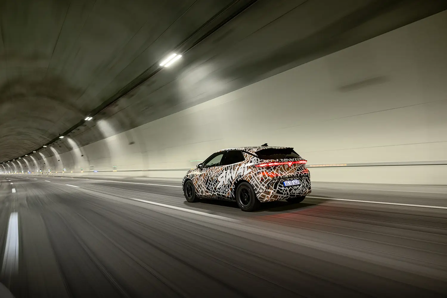 CUPRA Raval Camouflaged Prototype