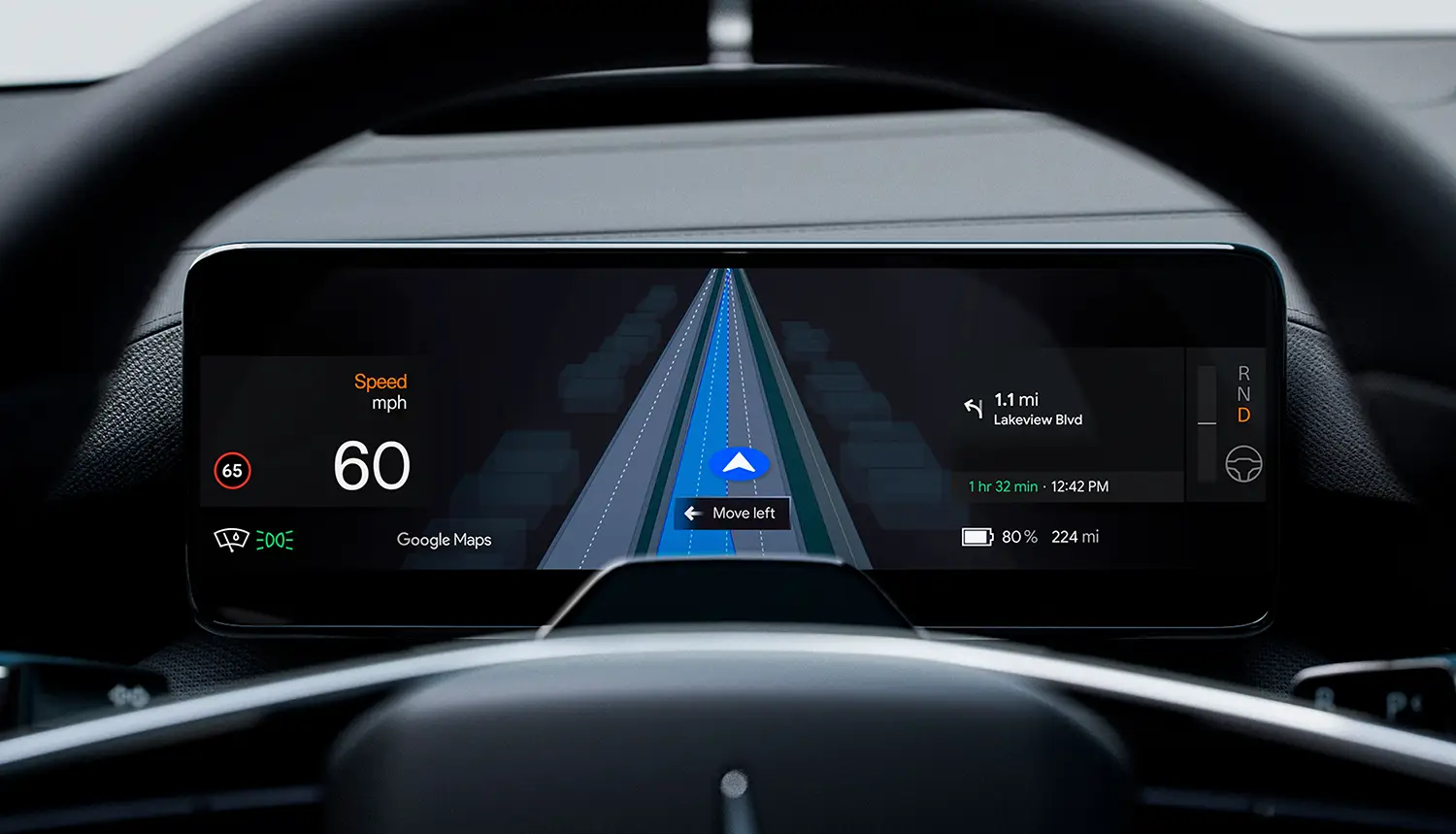 Polestar 4 Google Maps live lane guidance Polestar 4 Google Maps live lane guidance