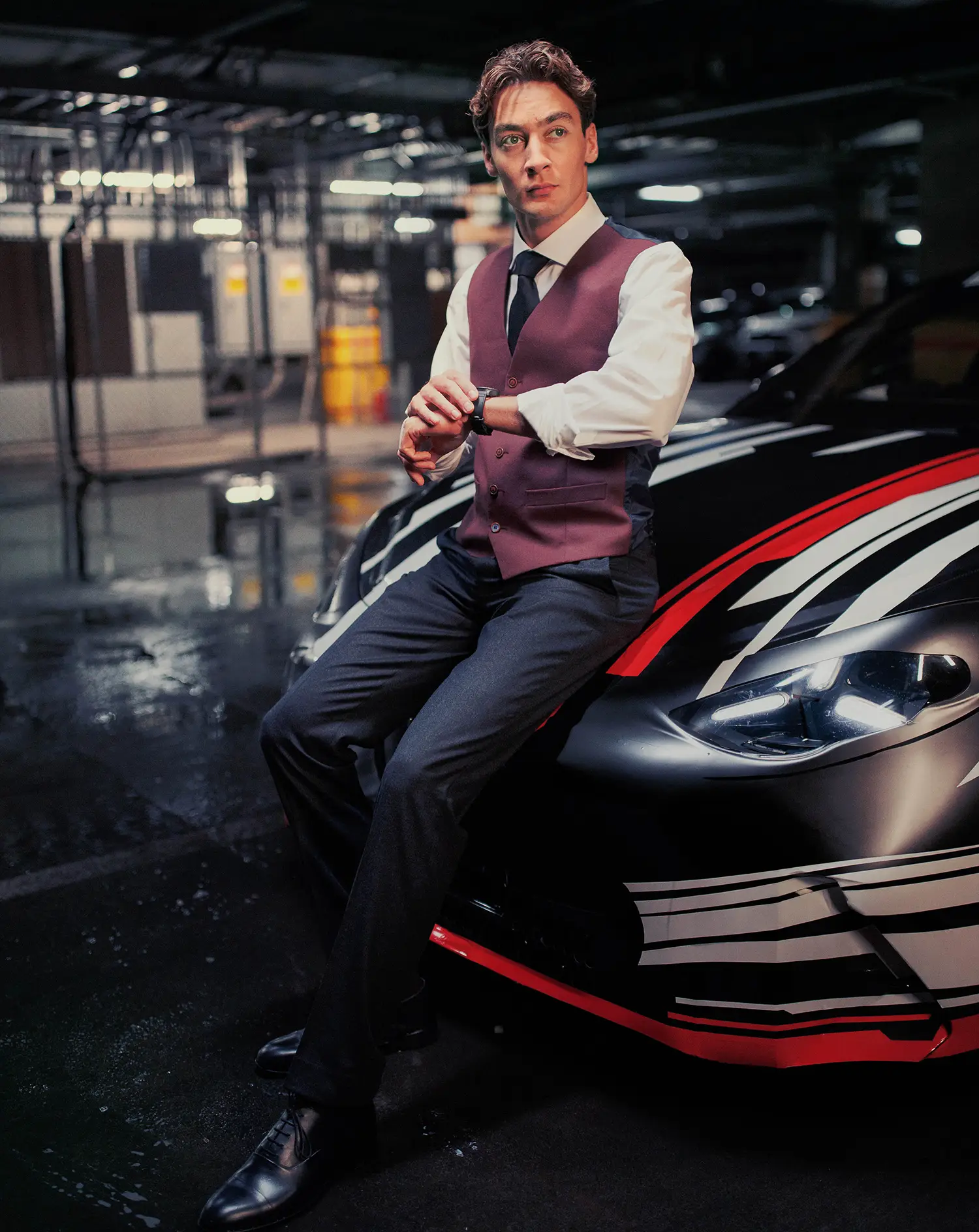 Mercedes-AMG GT 4-Door Coupe Brad Pitt George Russell