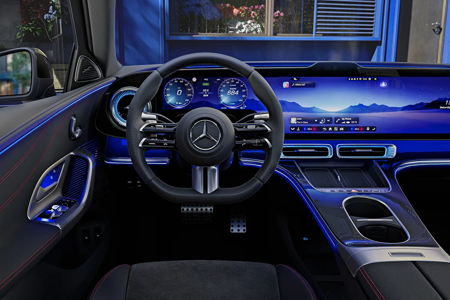 all-new electric Mercedes-Benz C-Class interior